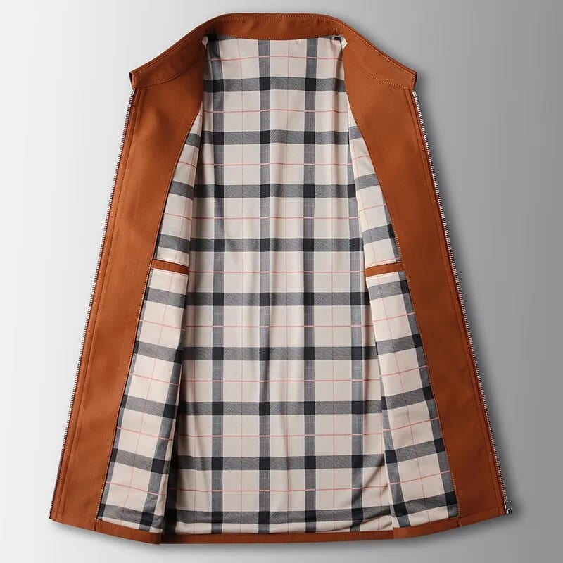 Edemo Plaid Overcoat
