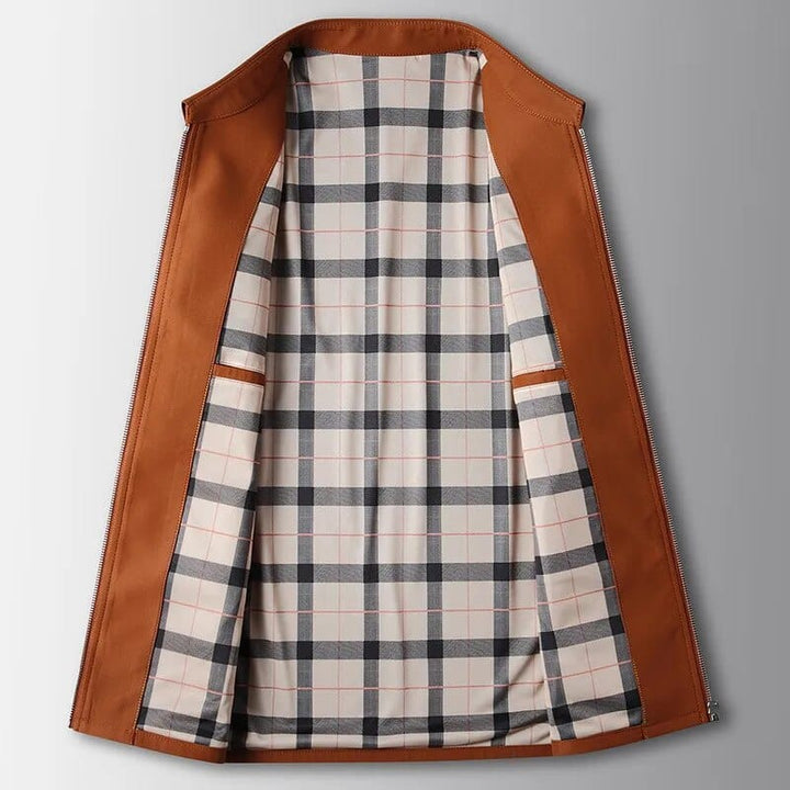 Edemo Plaid Overcoat