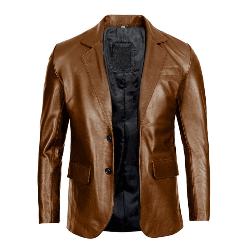 Mazzer Leather Blazer