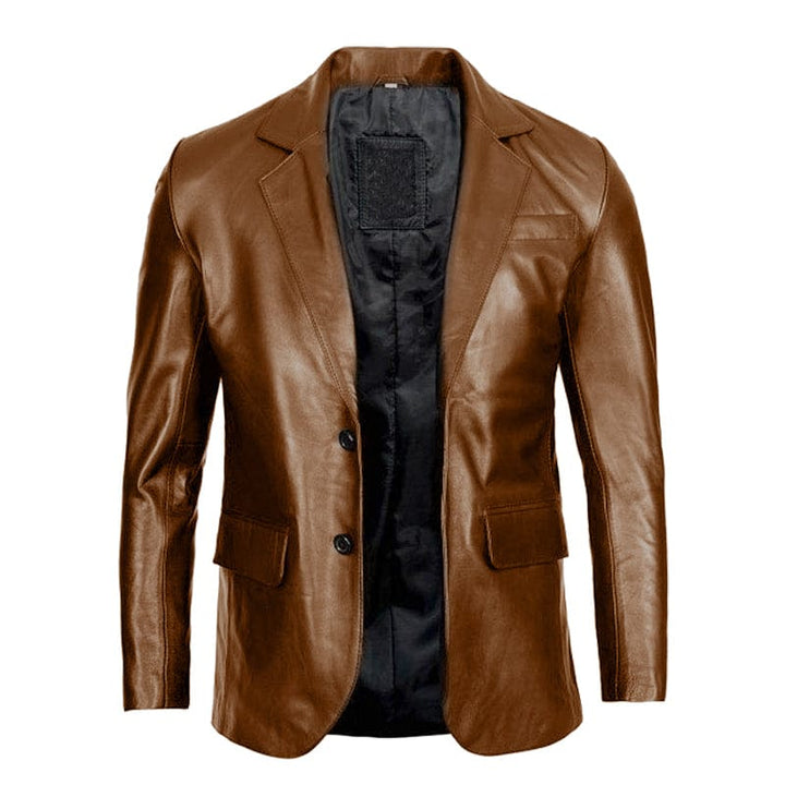 Mazzer Leather Blazer