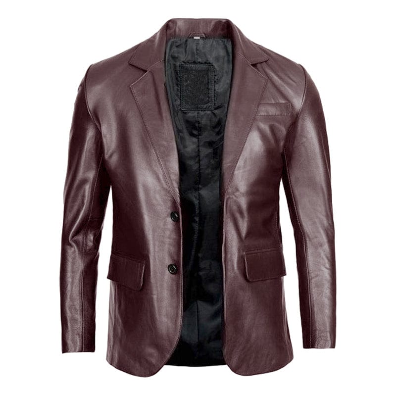 Mazzer Leather Blazer