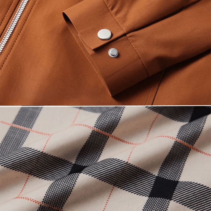 Edemo Plaid Overcoat