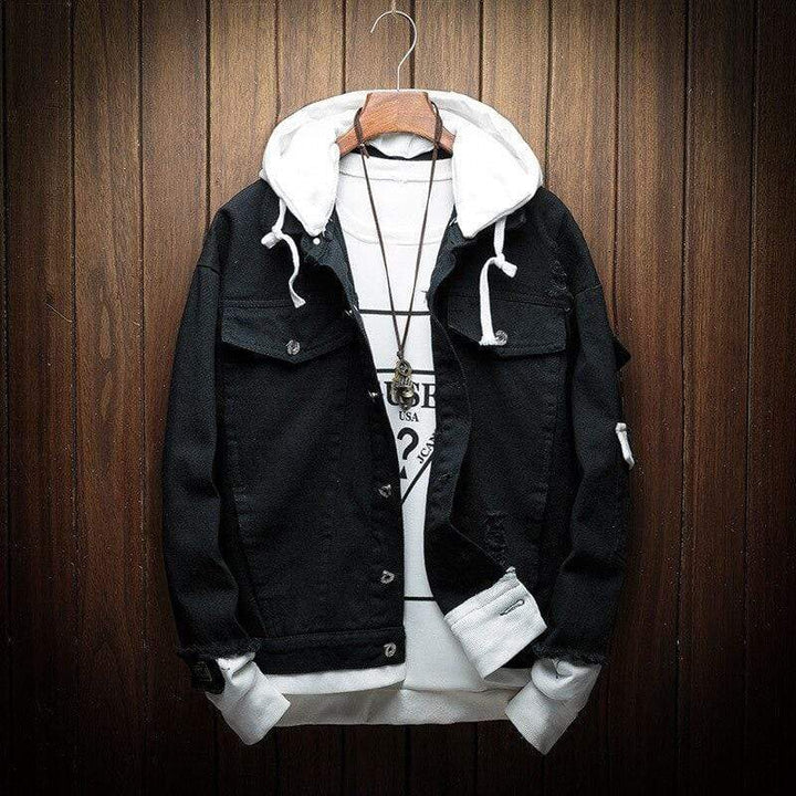 Denim Hooded Jacket