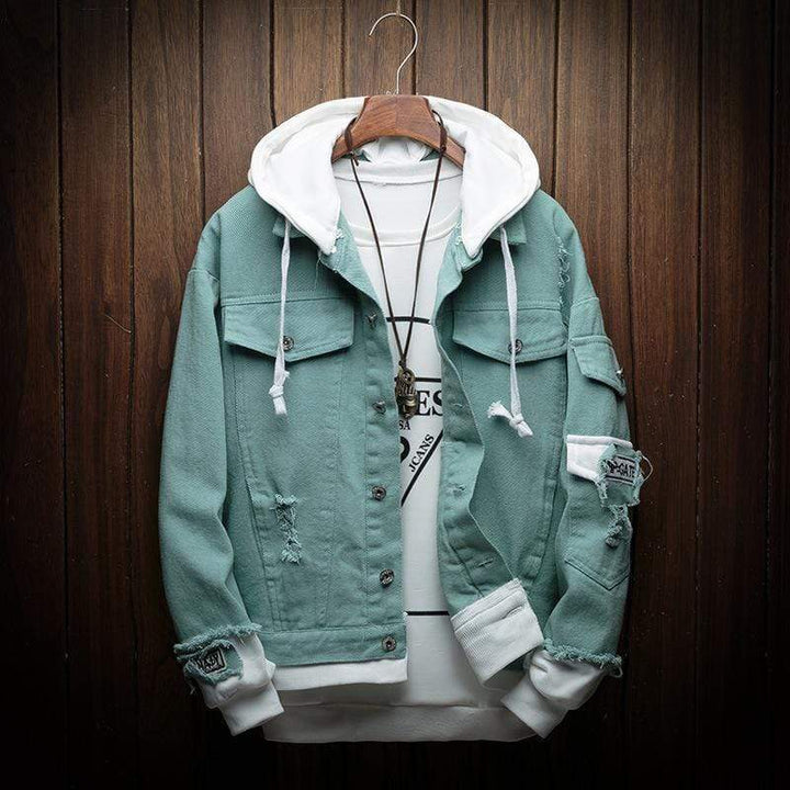 Denim Hooded Jacket