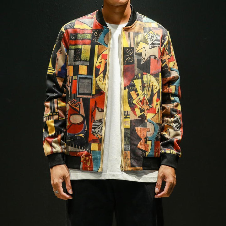 Geometric Bomber Jacket