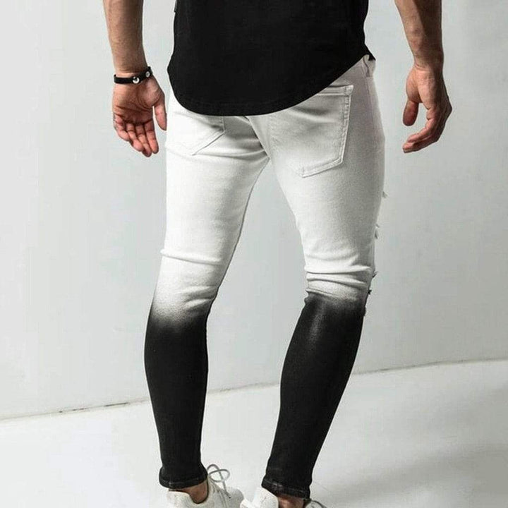 Gradient Distressed Jeans