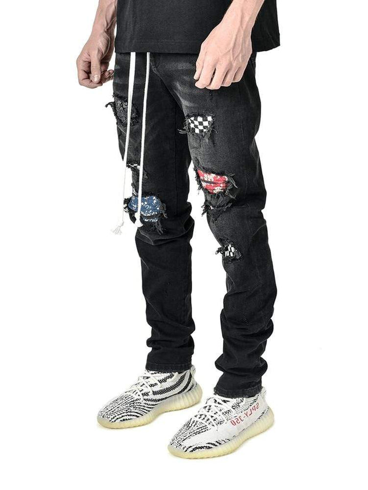 Biker Patch Jeans