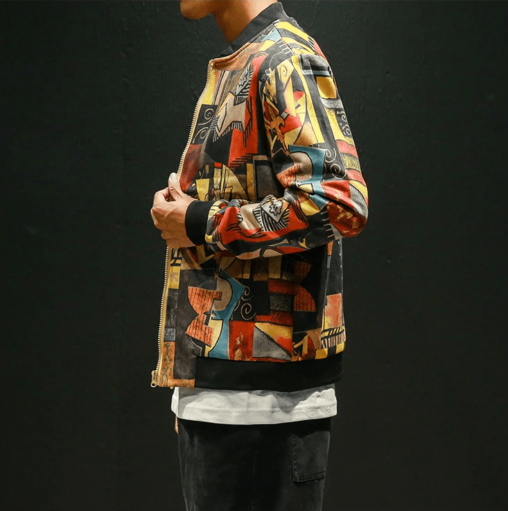Geometric Bomber Jacket