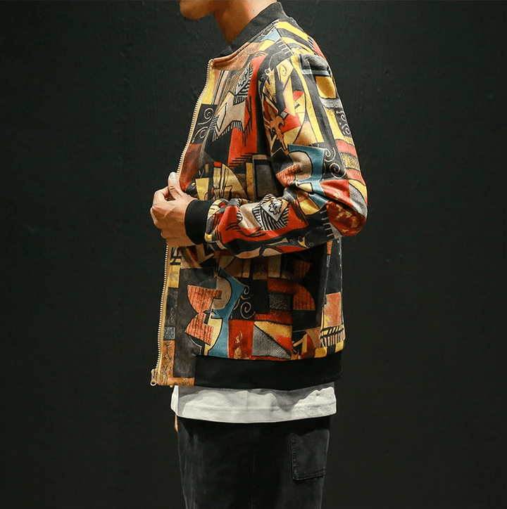 Geometric Bomber Jacket